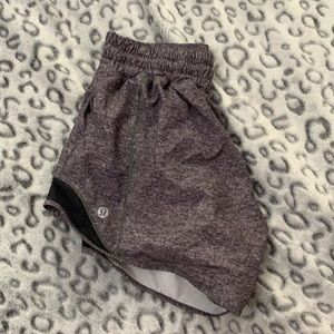 Lululemon Gray hotty hot shorts